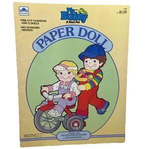 Vintage My Buddy A Real Pal Paper Doll New Uncut Golden Book 1986 {91}